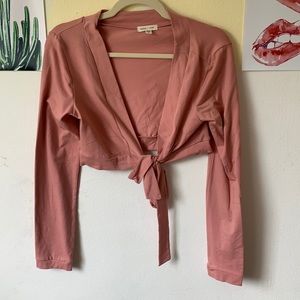 Long sleeve crop top